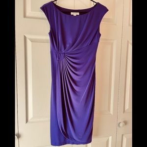 Purple Cap Sleeve Dress
